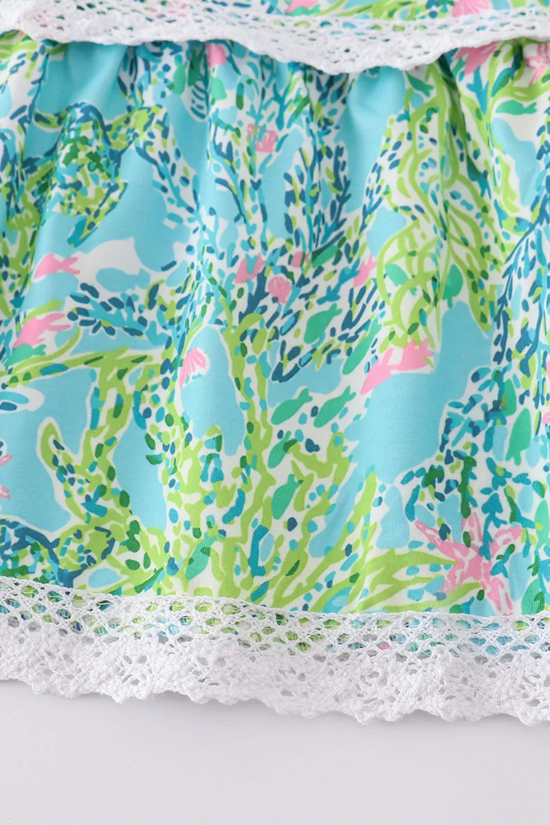 Green Island Garden Bliss Mom&me Tiered Dress