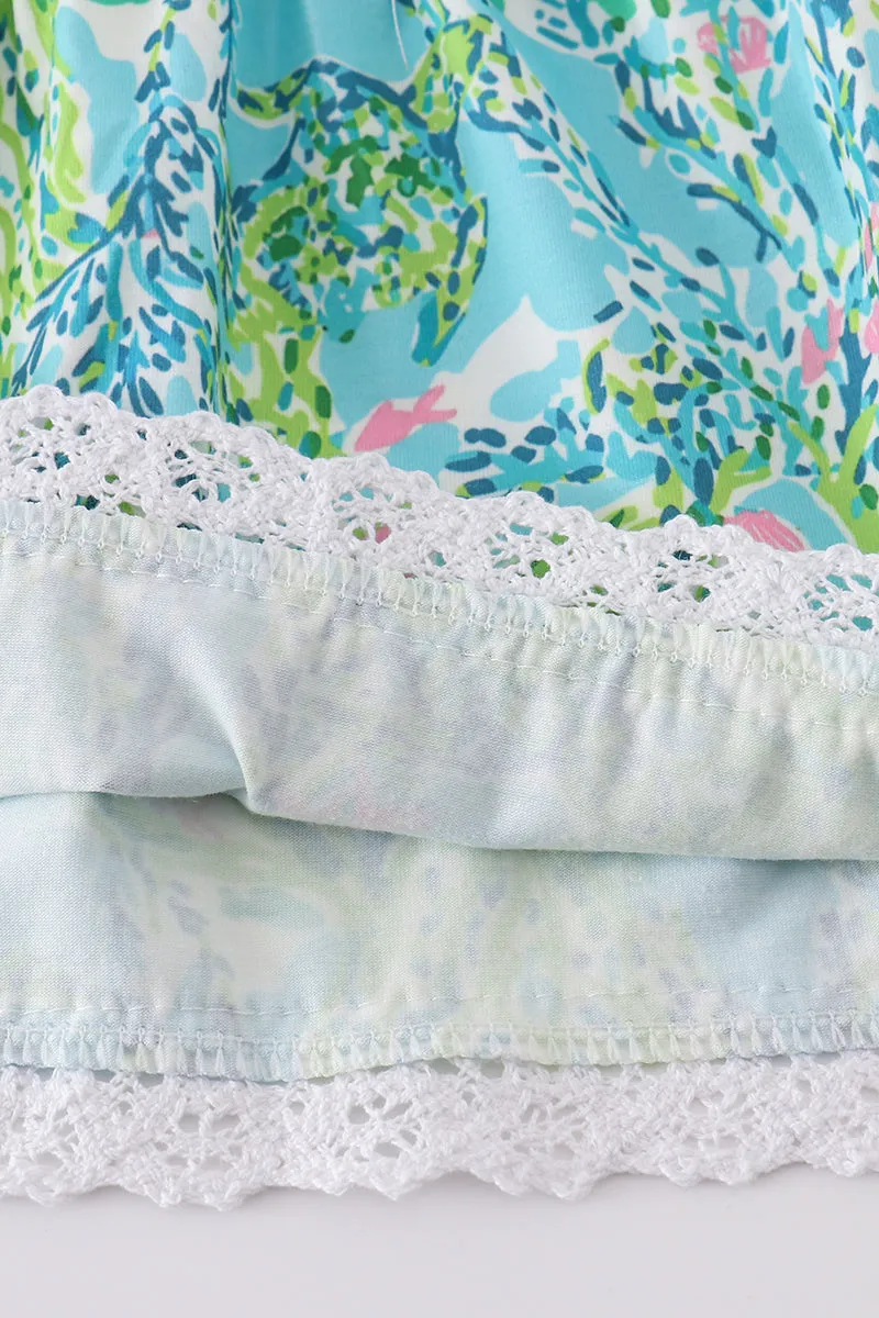 Green Island Garden Bliss Mom&me Tiered Dress