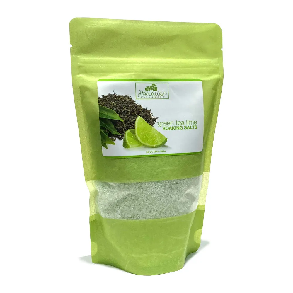 Green Tea Lime Soaking Salts