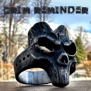 Grim Reminder Skull Ring (#017)