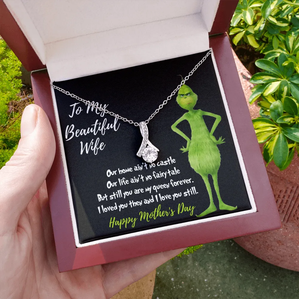 Grinch necklace for mother's day