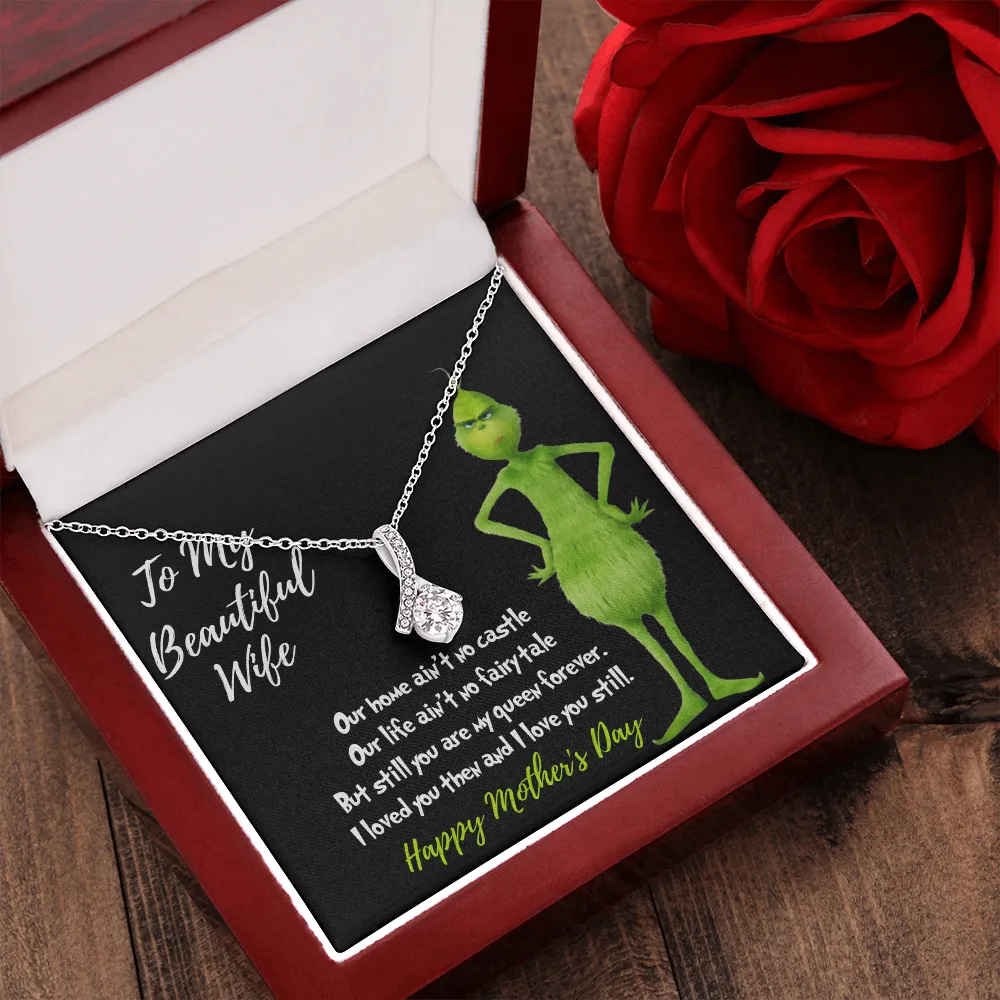 Grinch necklace for mother's day
