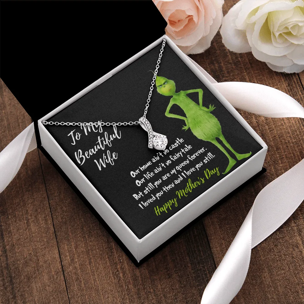 Grinch necklace for mother's day