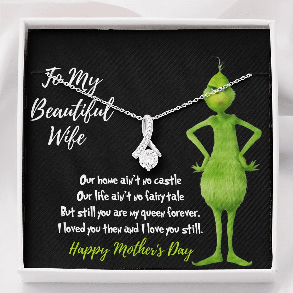 Grinch necklace for mother's day