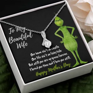 Grinch necklace for mother's day