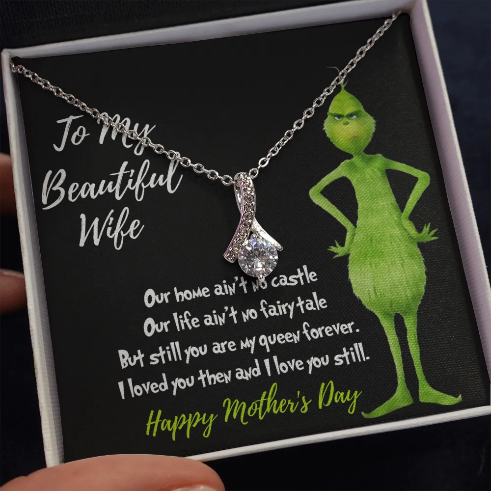 Grinch necklace for mother's day