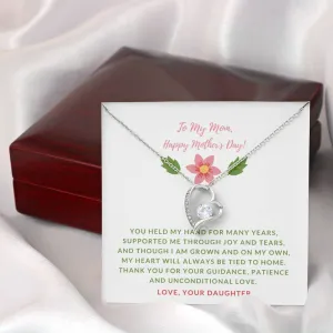 Grown & on my own, From Daughter-Forever Love Heart Necklace for Mother's Day