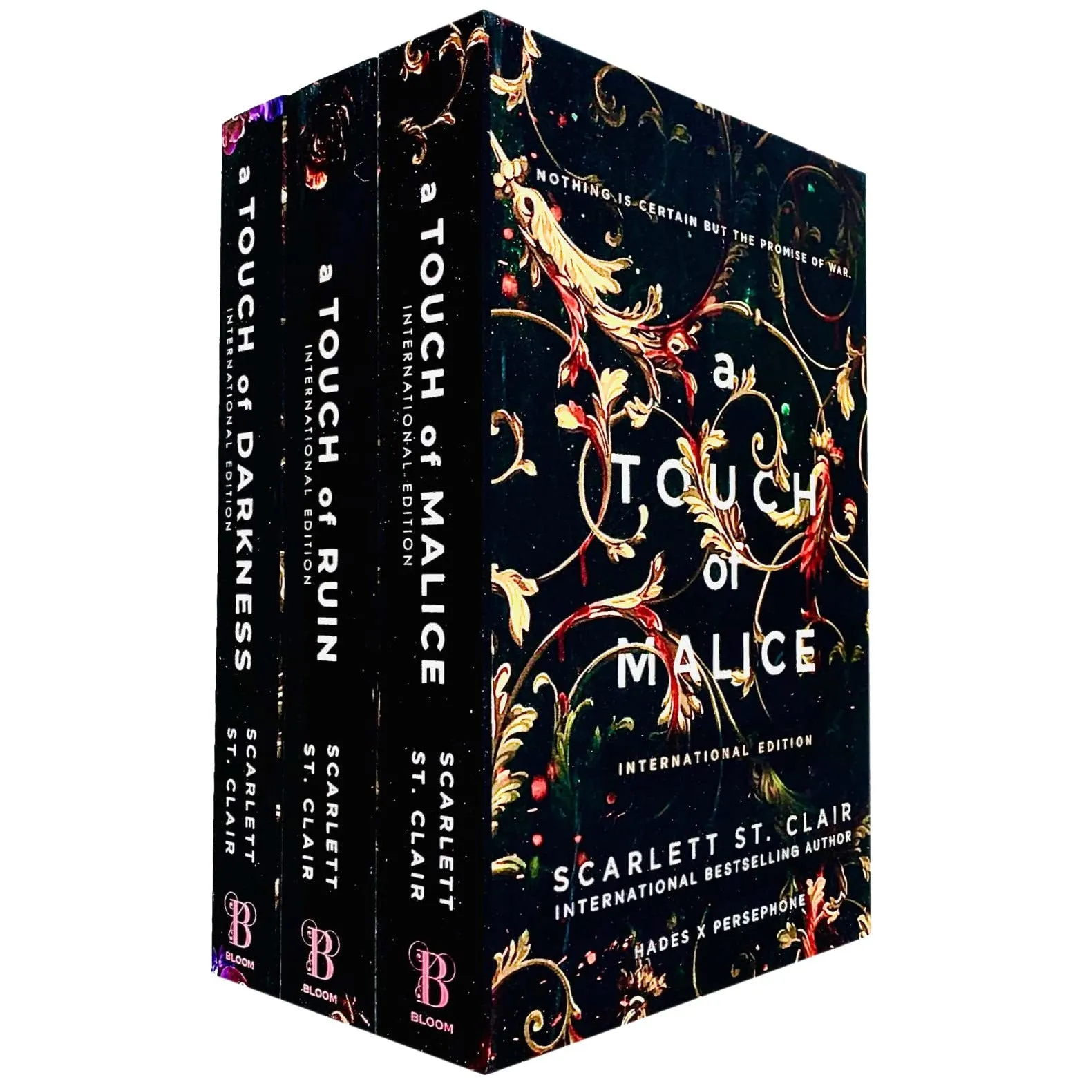 Hades X Persephone Series Books 1 - 3 Collection Set By Scarlett St. Clair (A Touch of Darkness, A Touch of Ruin & A Touch of Malice)