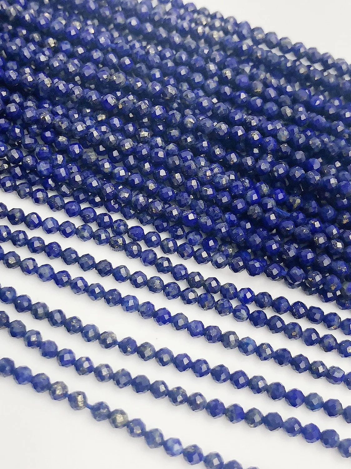 HALF OFF SALE - Blue Lapis Gemstone Beads, Full Strand, Semi Precious Gemstone, 13"