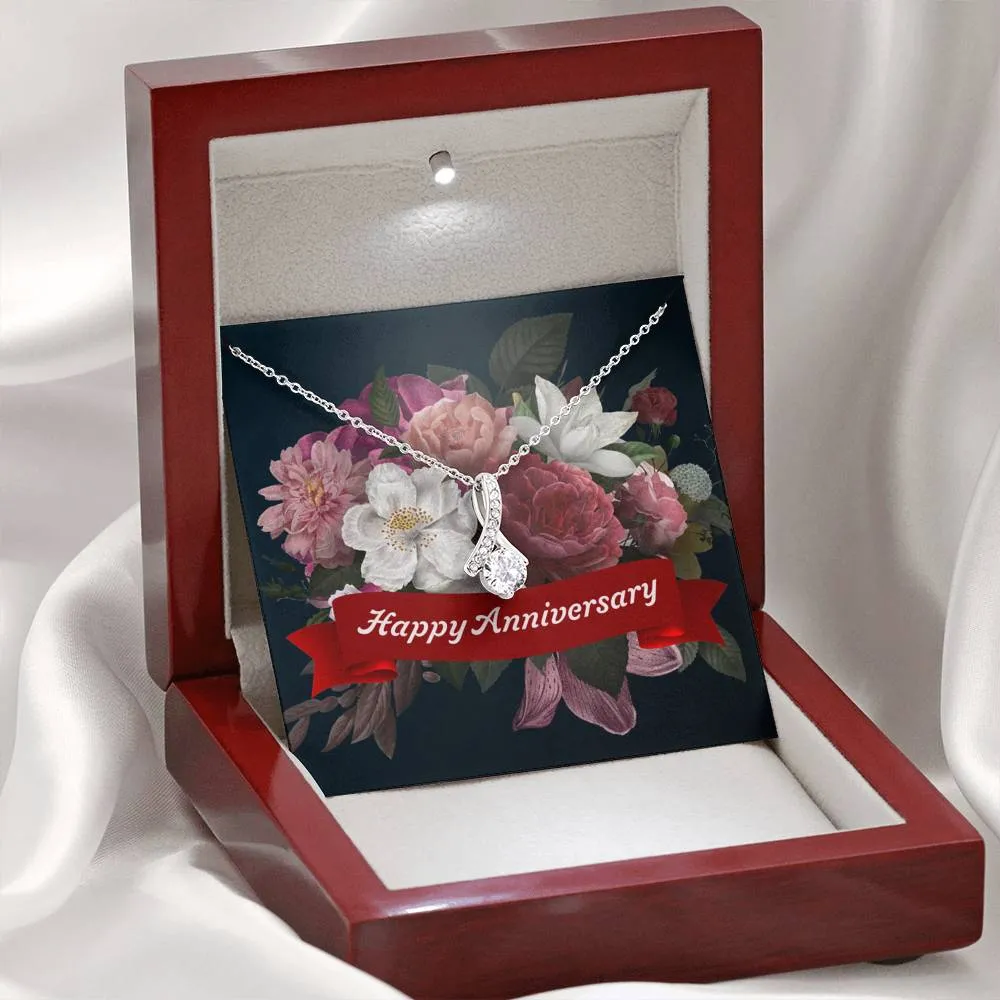 Happy Anniversary-Alluring Beauty Solitaire Necklace
