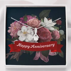 Happy Anniversary-Alluring Beauty Solitaire Necklace