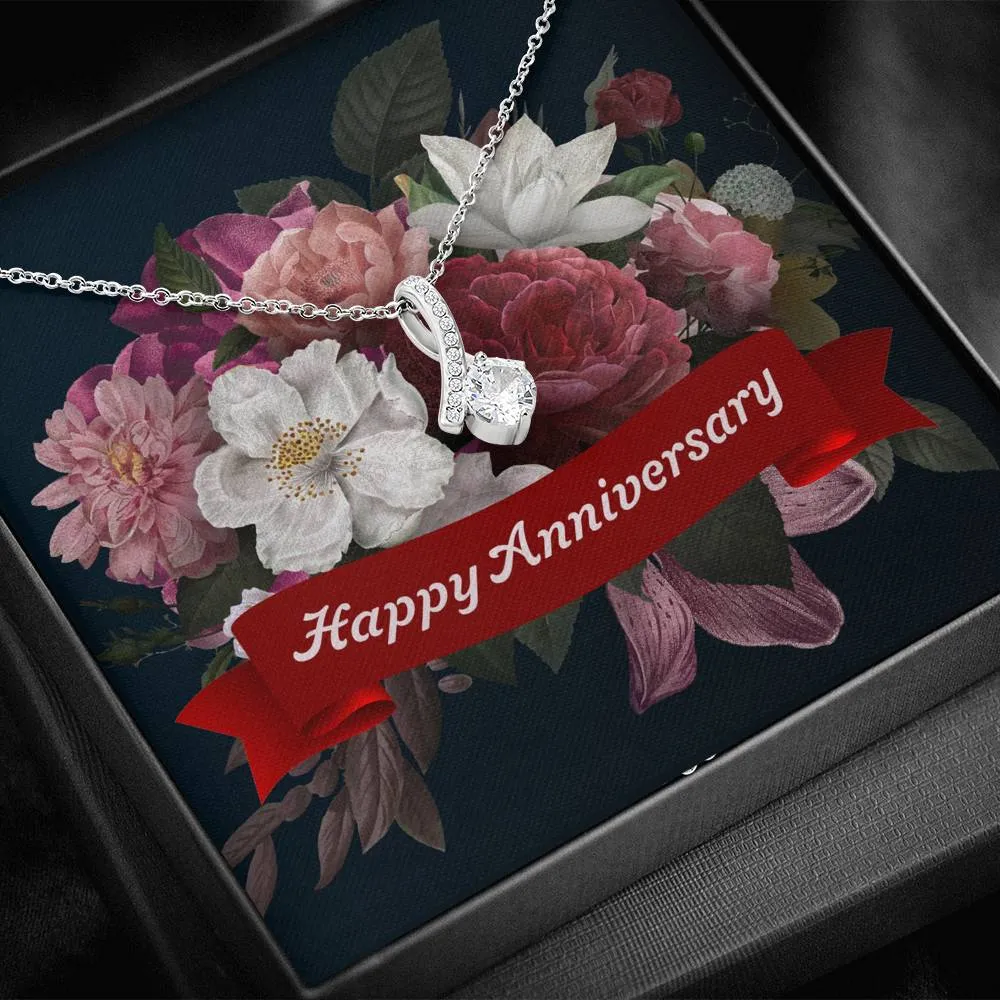 Happy Anniversary-Alluring Beauty Solitaire Necklace