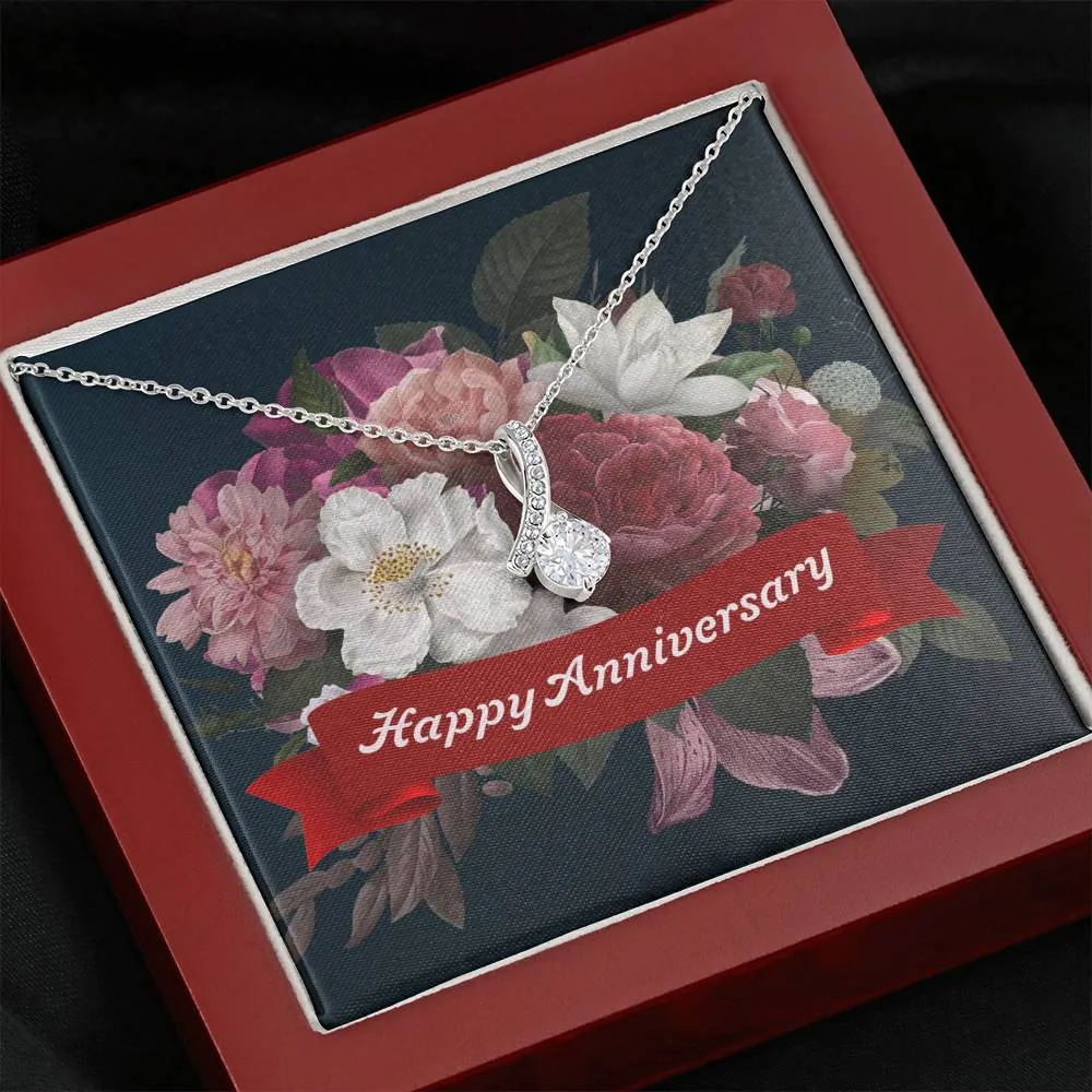 Happy Anniversary-Alluring Beauty Solitaire Necklace