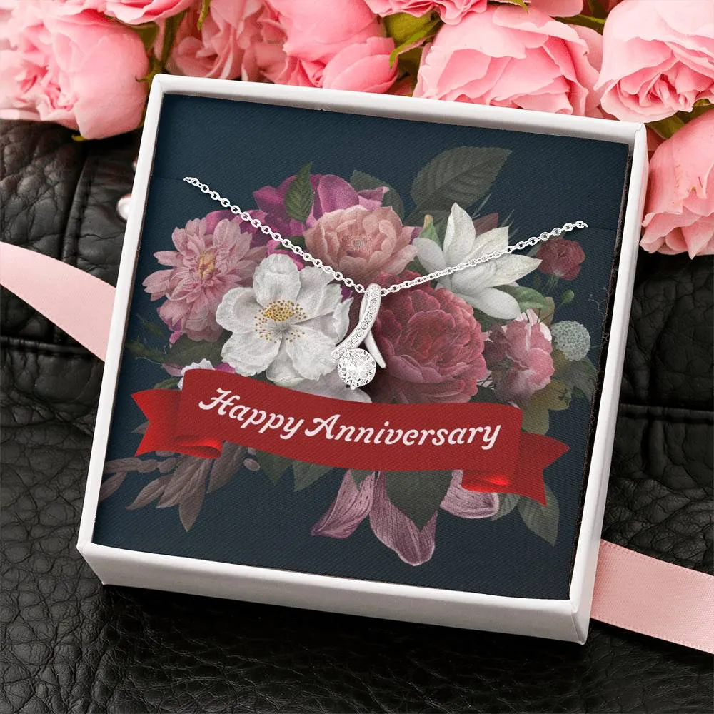 Happy Anniversary-Alluring Beauty Solitaire Necklace