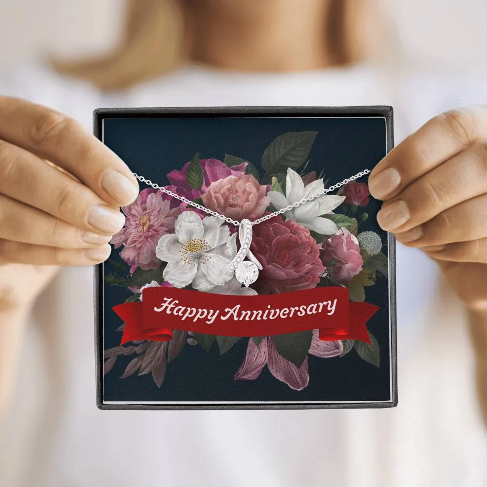 Happy Anniversary-Alluring Beauty Solitaire Necklace