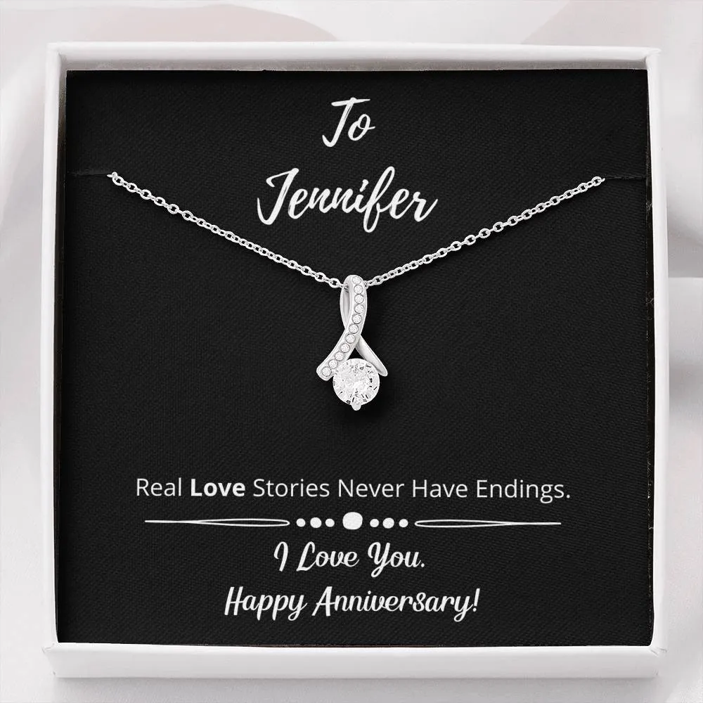 Happy Anniversary Ribbon Necklace 1