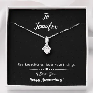 Happy Anniversary Ribbon Necklace 1