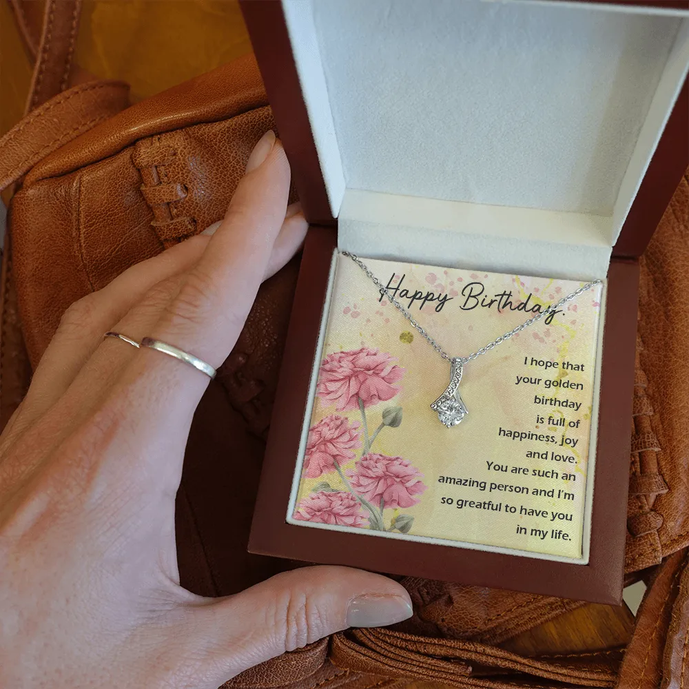 Happy Birthday - Full Of Happiness And Joy (Limited Time Offer) - Alluring Beauty Necklace