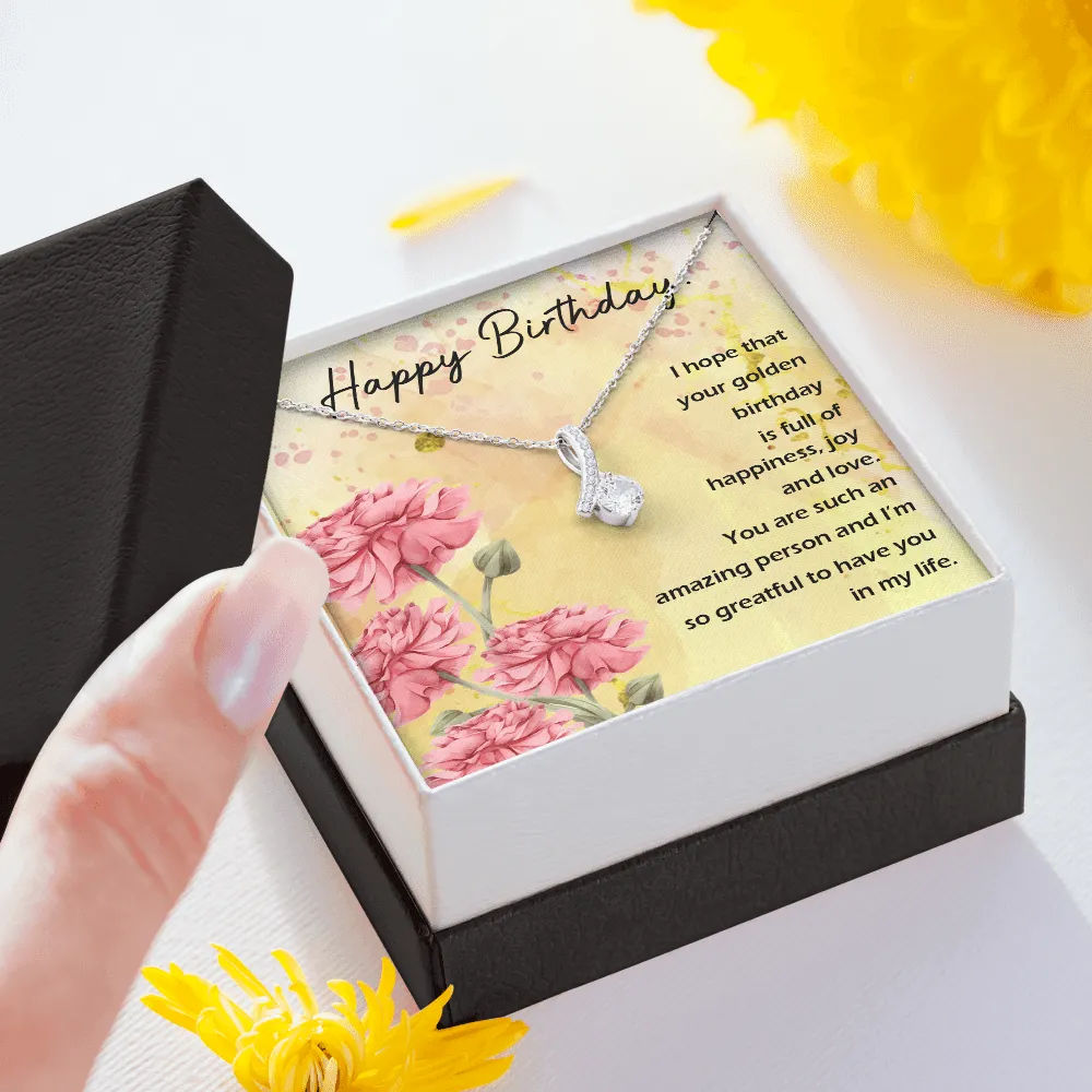 Happy Birthday - Full Of Happiness And Joy (Limited Time Offer) - Alluring Beauty Necklace