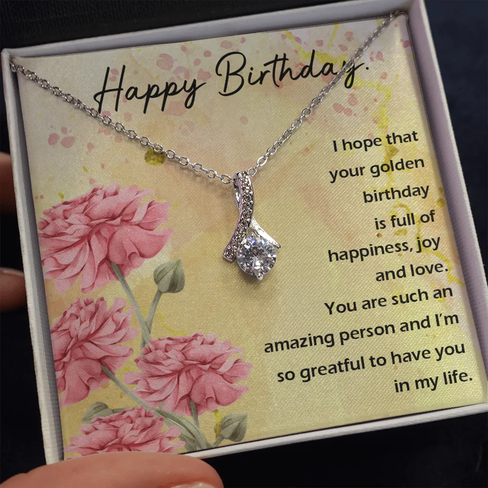 Happy Birthday - Full Of Happiness And Joy (Limited Time Offer) - Alluring Beauty Necklace