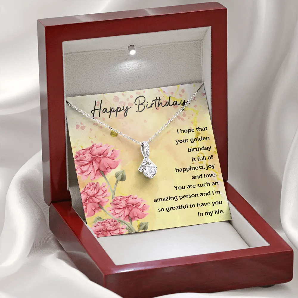 Happy Birthday - Full Of Happiness And Joy (Limited Time Offer) - Alluring Beauty Necklace