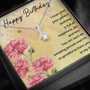 Happy Birthday - Full Of Happiness And Joy (Limited Time Offer) - Alluring Beauty Necklace