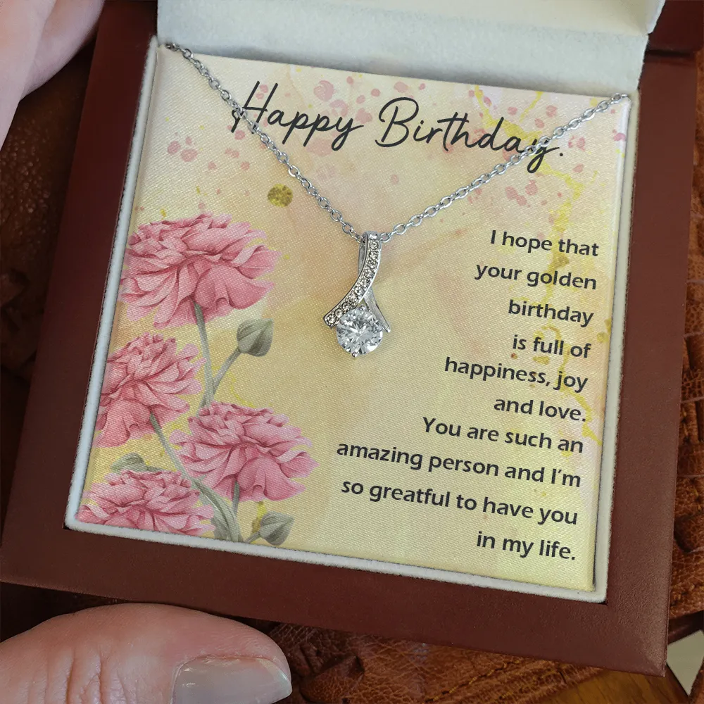 Happy Birthday - Full Of Happiness And Joy (Limited Time Offer) - Alluring Beauty Necklace