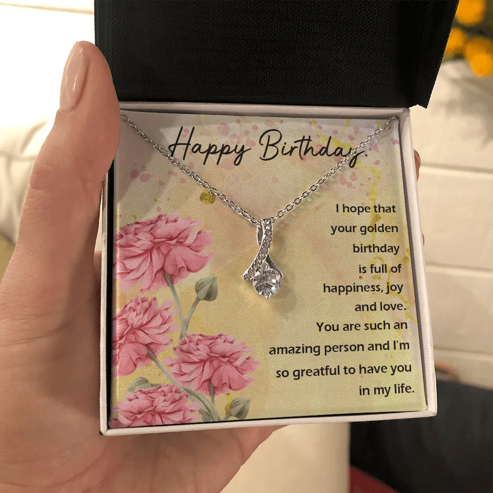 Happy Birthday - Full Of Happiness And Joy (Limited Time Offer) - Alluring Beauty Necklace