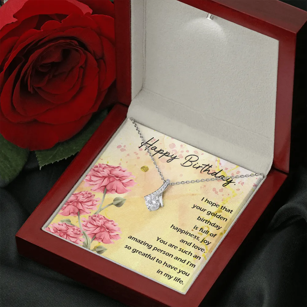 Happy Birthday - Full Of Happiness And Joy (Limited Time Offer) - Alluring Beauty Necklace