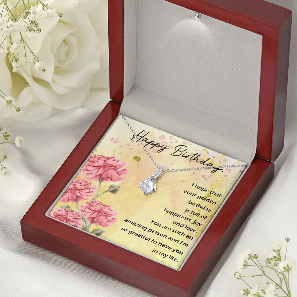Happy Birthday - Full Of Happiness And Joy (Limited Time Offer) - Alluring Beauty Necklace