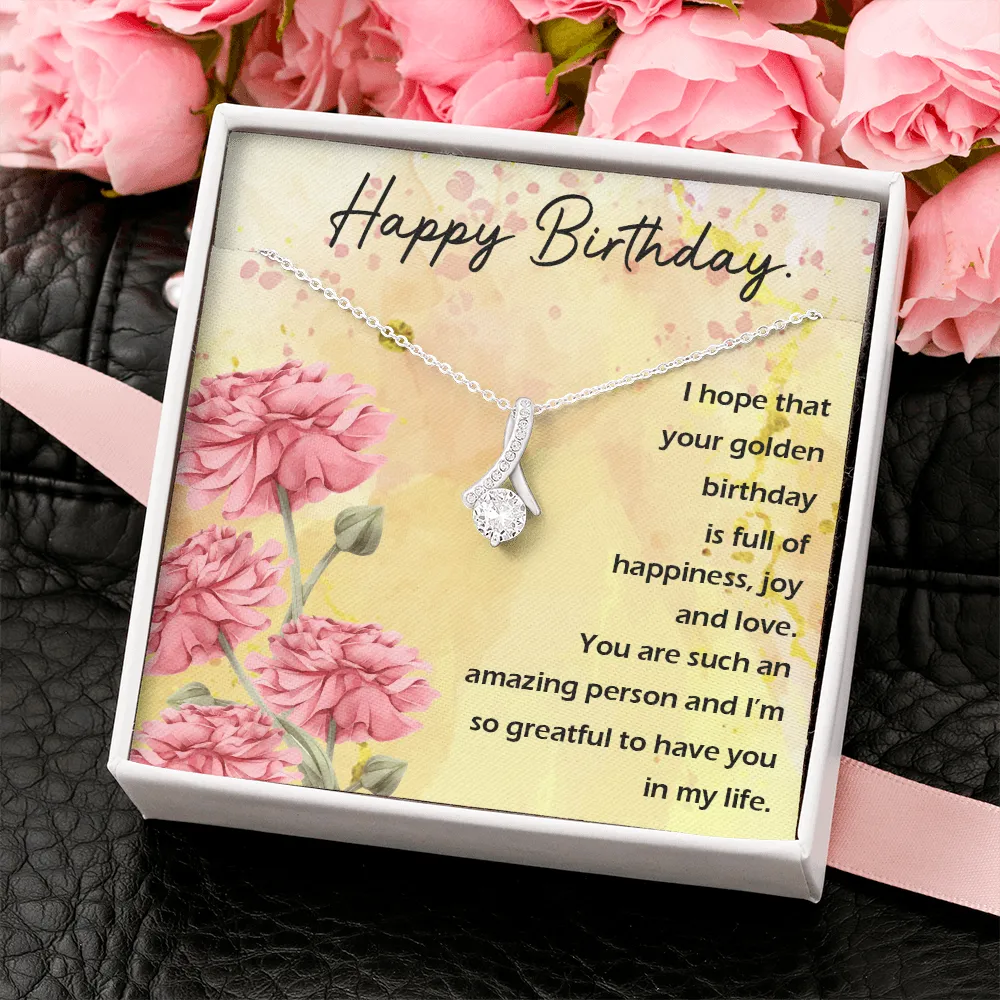 Happy Birthday - Full Of Happiness And Joy (Limited Time Offer) - Alluring Beauty Necklace