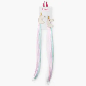 Hatley Unicorn 2pk Faux Hair Clips Extensions