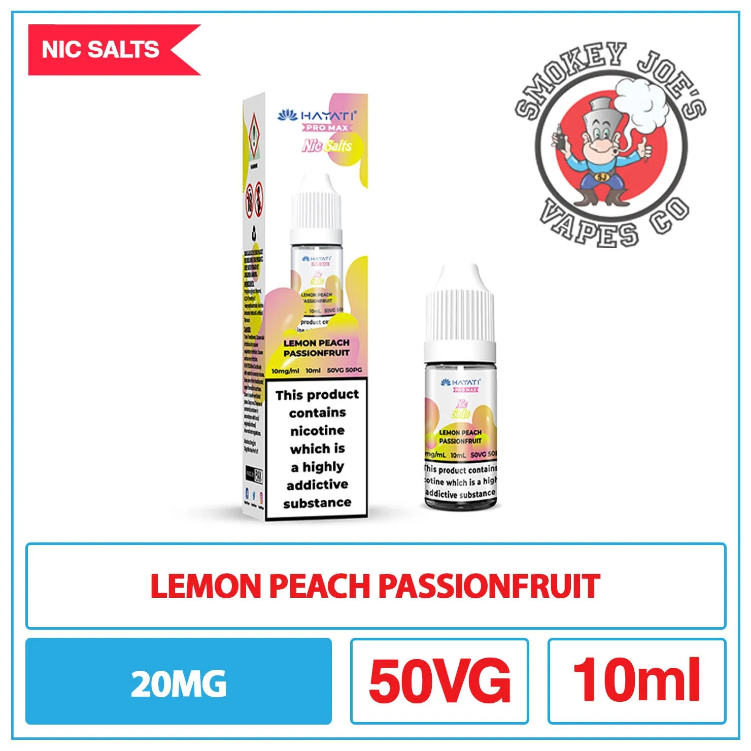 Hayati Pro Max - Nic Salt - Lemon Peach Passionfruit
