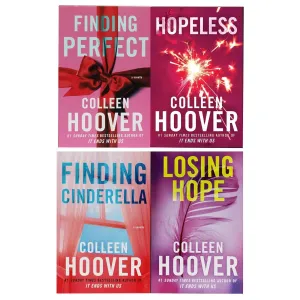 Hopeless Series By Colleen Hoover 4 Books Collection Set (Losing Hope, Finding Cinderella)
