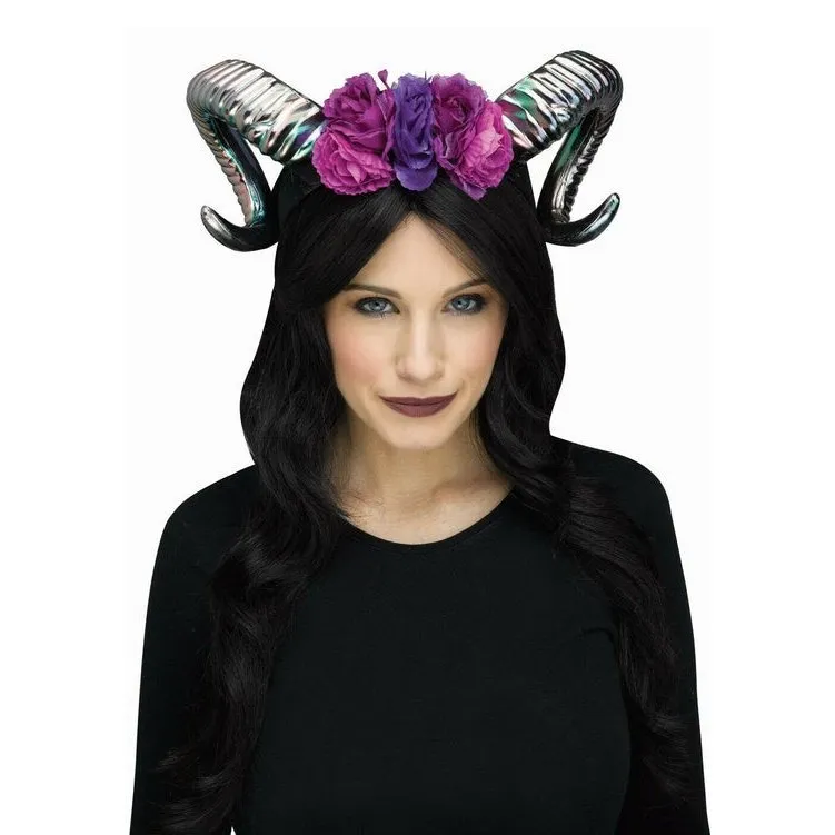Horn Flower Headpiece Oil Slick