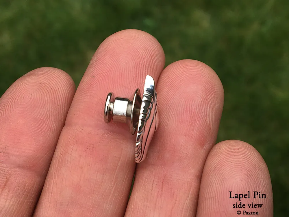 Horse Head Lapel Pin or Horse Head Brooch Sterling Silver