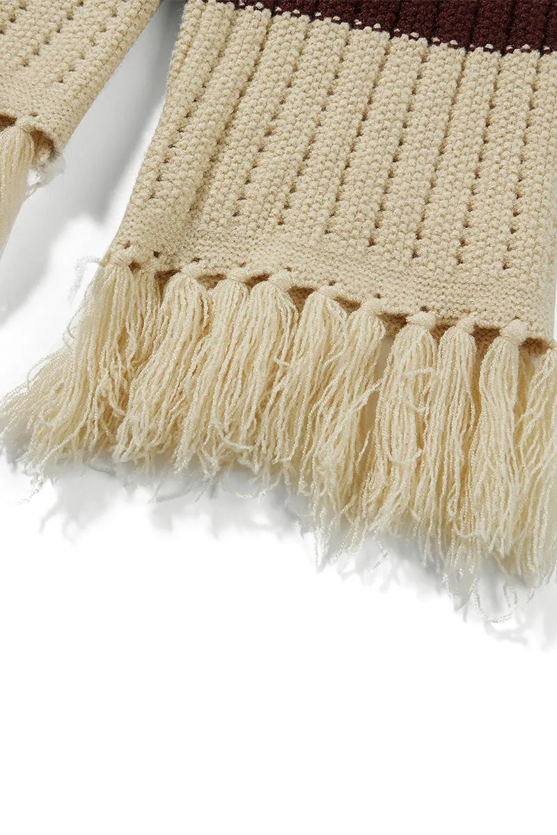 HWR1309 Stripe Fringe Jacket