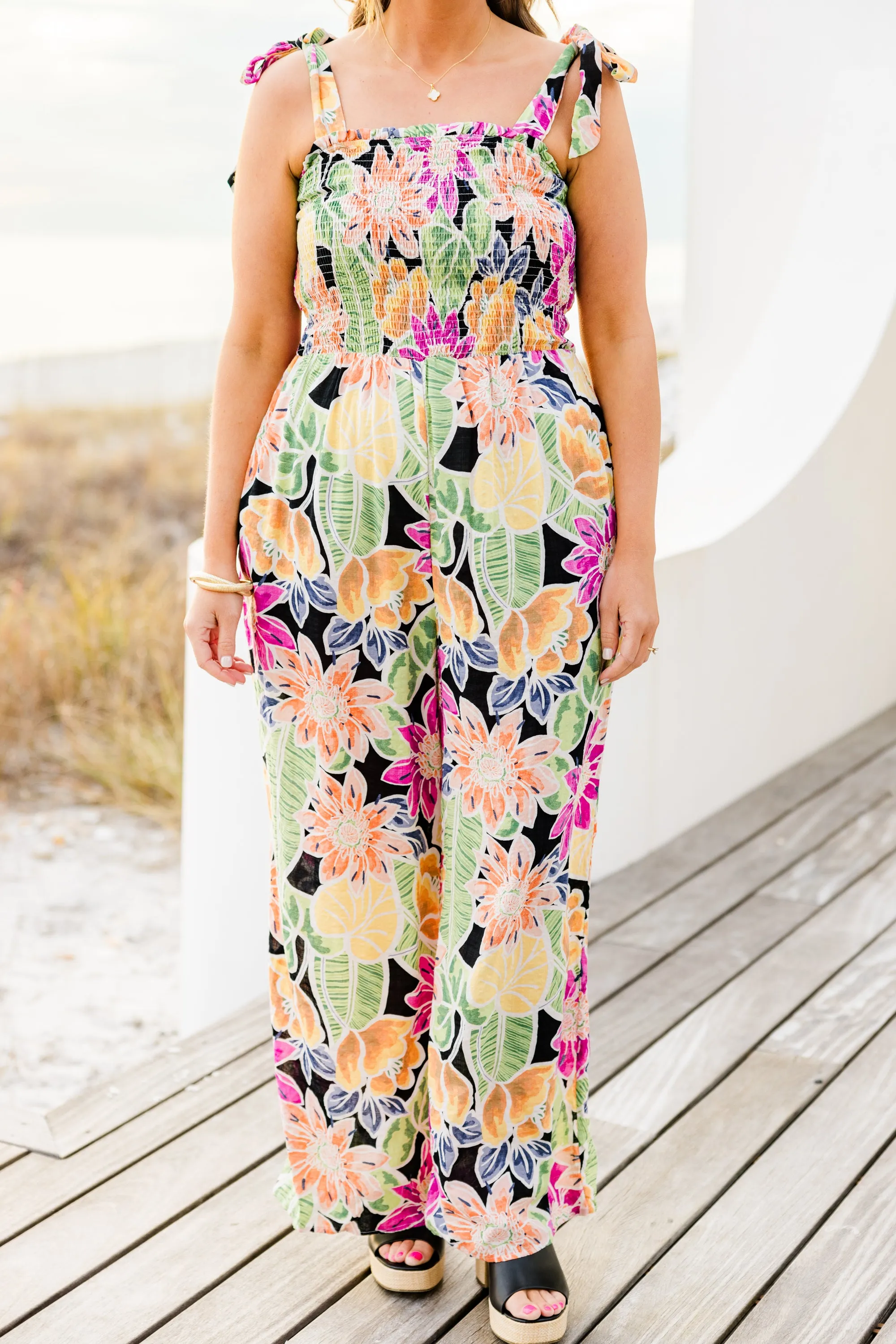 Island Allure Jumpsuit, Black