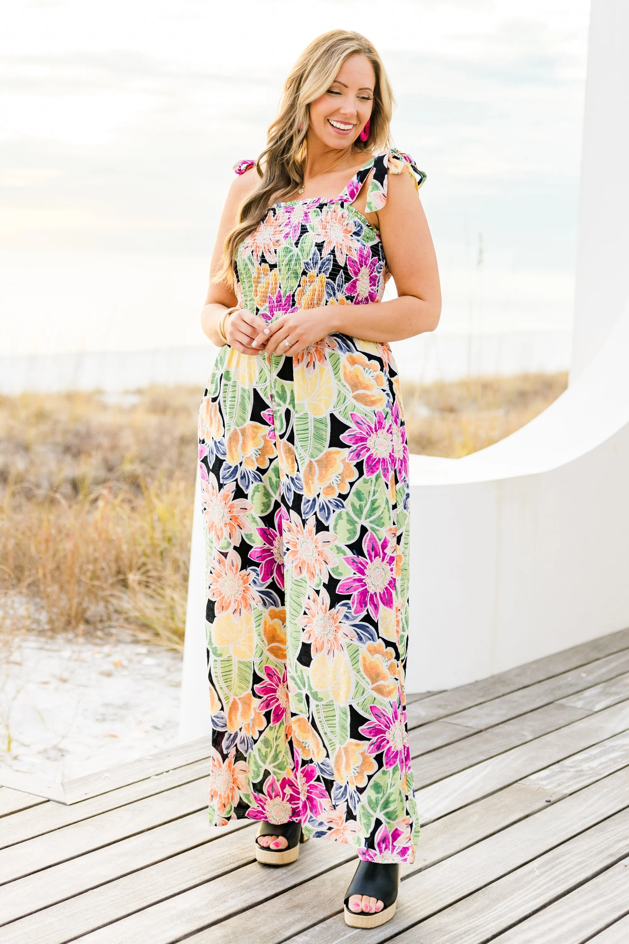 Island Allure Jumpsuit, Black