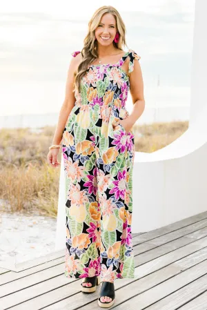 Island Allure Jumpsuit, Black
