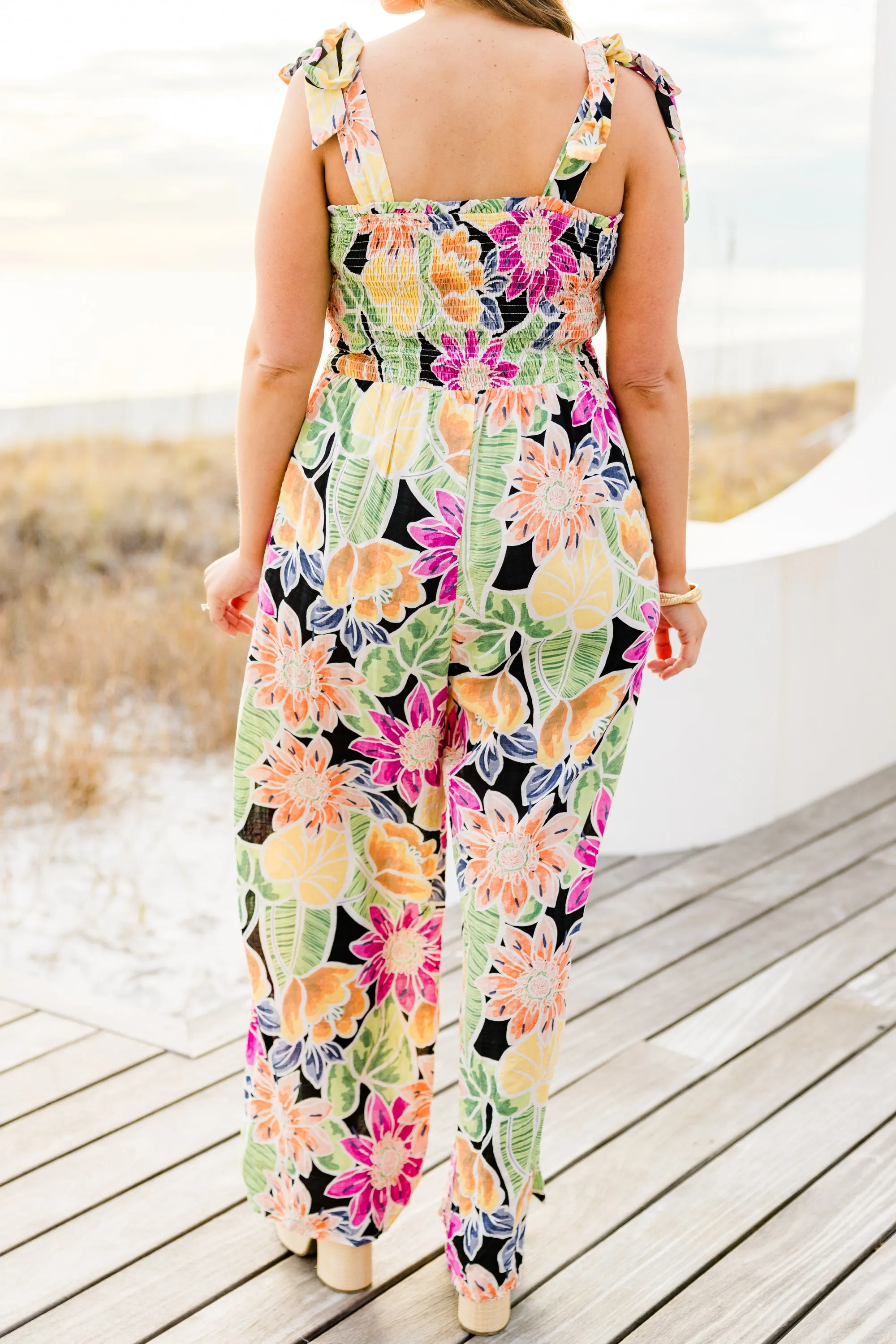 Island Allure Jumpsuit, Black