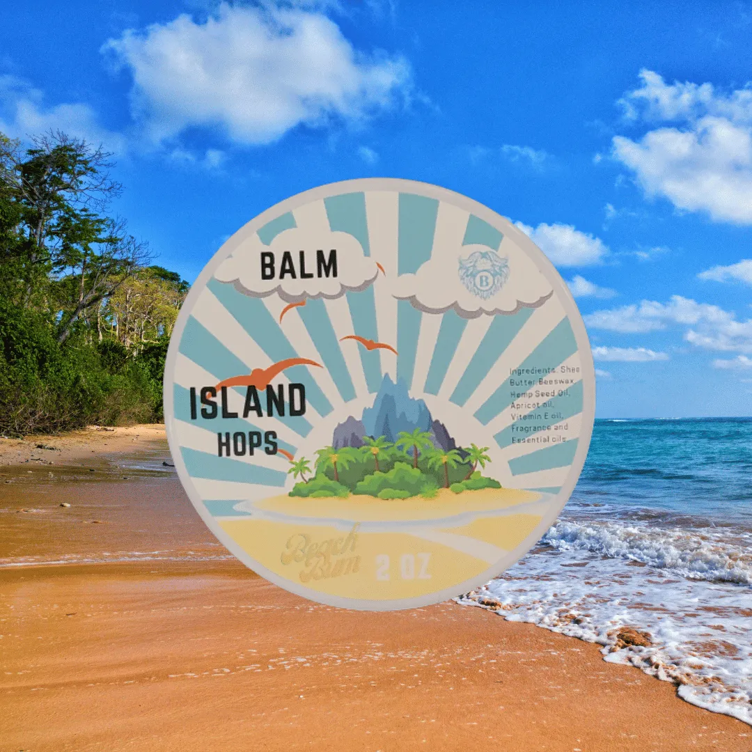 Island hops - Beard Balm - Earthy Hops Tropical Fruits Strawberry Champaign (retired)