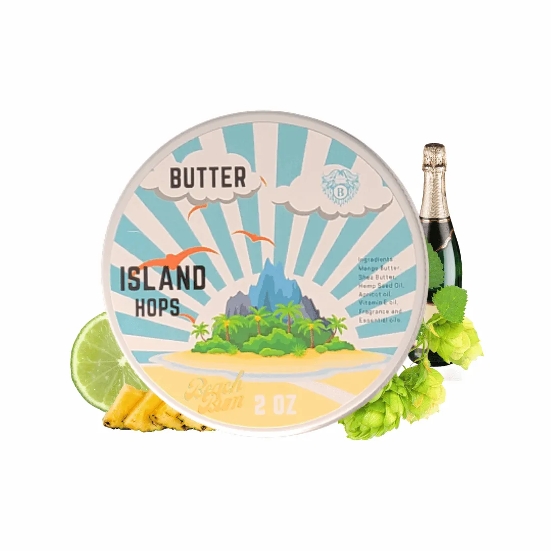 Island hops - Beard Butter - Earthy Hops Tropical Fruits Strawberry Champaign (retired)