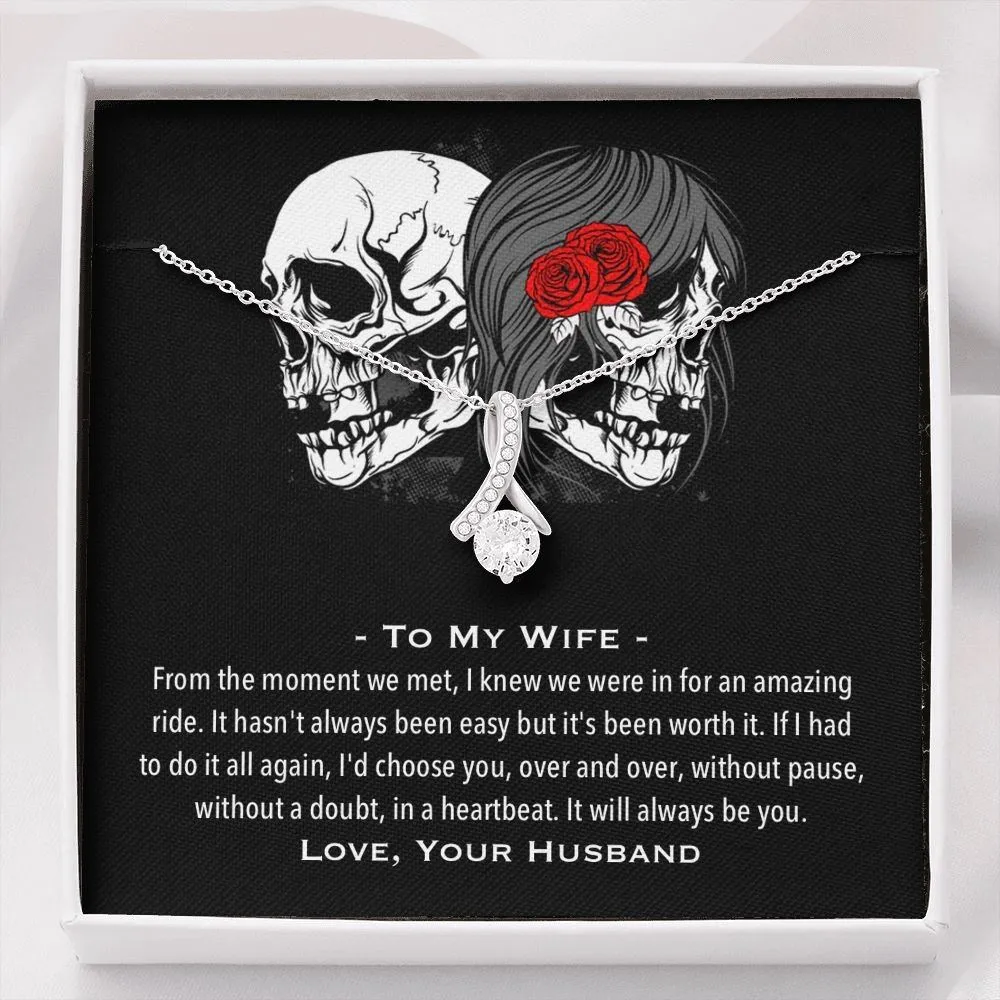 It Will Always Be You Biker Wife Necklace