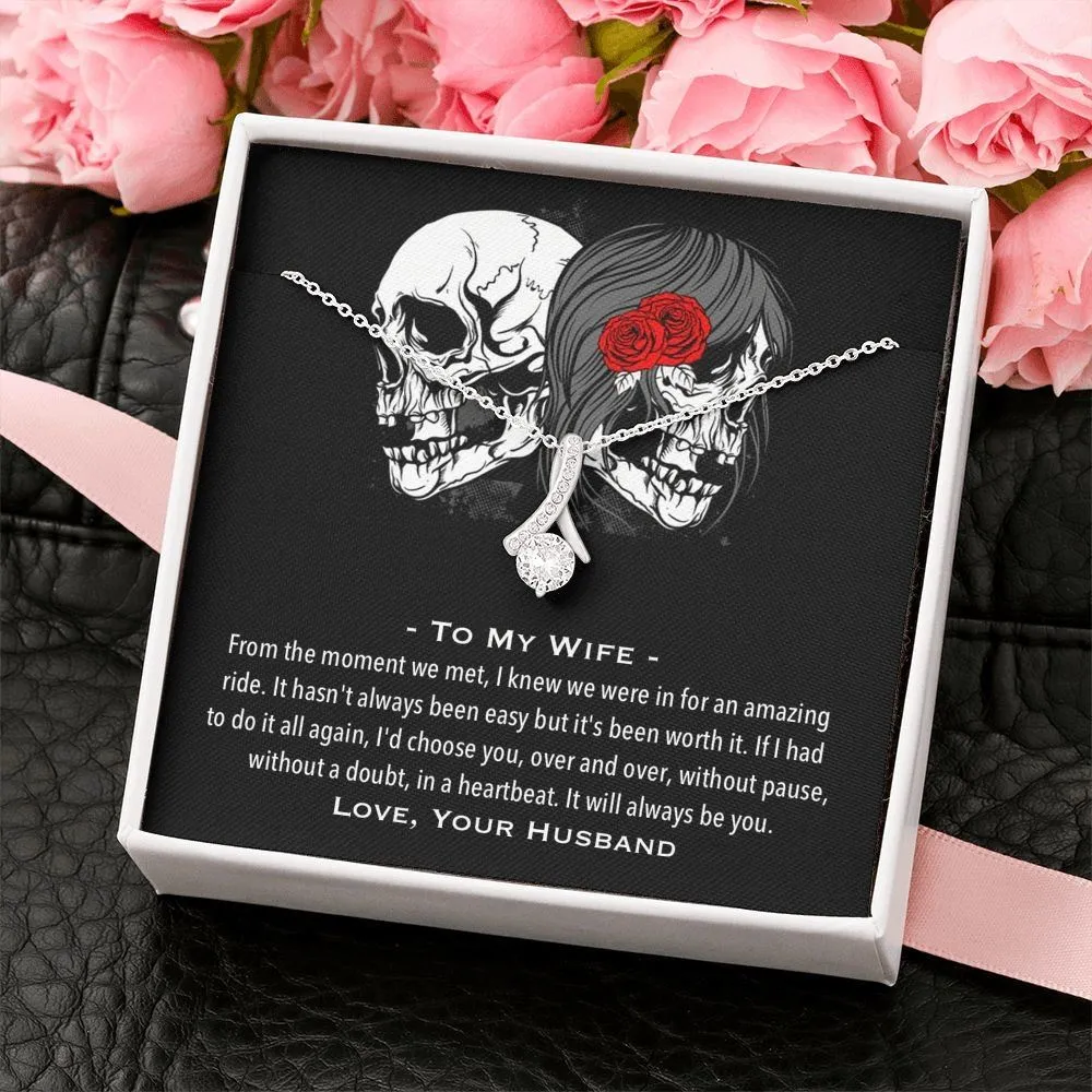 It Will Always Be You Biker Wife Necklace