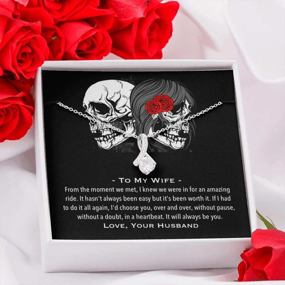 It Will Always Be You Biker Wife Necklace