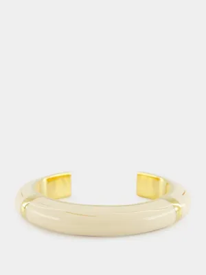 Ivory Caftan Moon Bangle