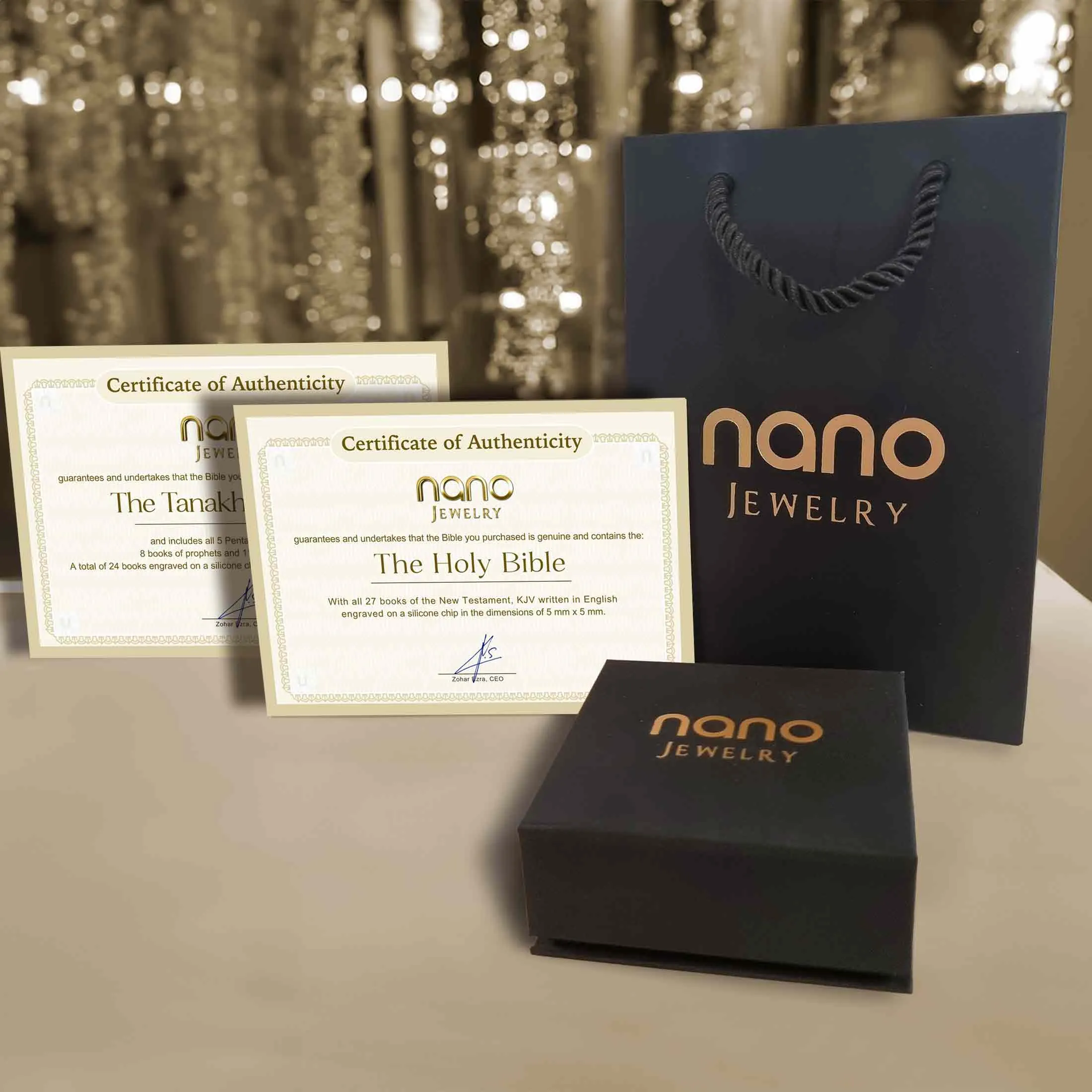 Jewelry For Her - Heart Design With Nano Bible - The Heart's Treasure Pendant