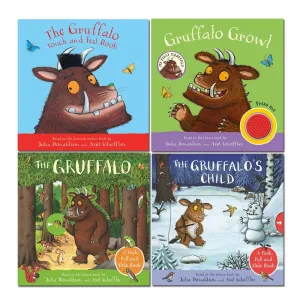 Julia Donaldson Gruffalo Collection 4 Books Collection Set Gruffalo Touch and Feel Book