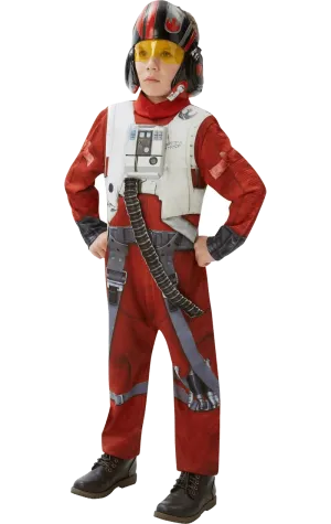 Kids Star Wars Deluxe Poe (X-Wing Fighter) Costume